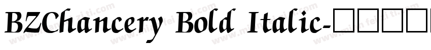 BZChancery Bold Italic字体转换